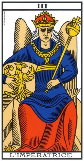L’Impératrice, tarot de Marseille