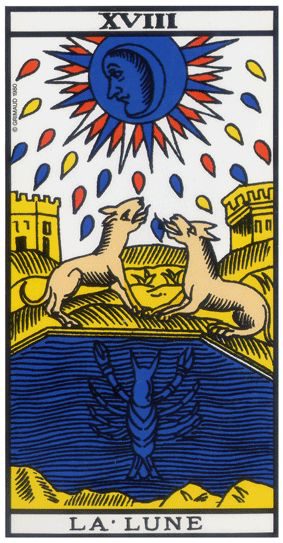La Lune, tarot de Marseille