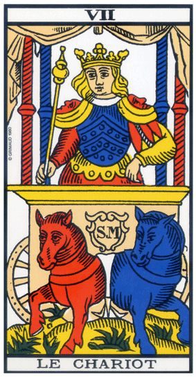 Le Chariot, tarot de Marseille